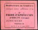 19-02 - Hirson - Foire 1932