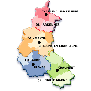 Carte Champagne-Ardenne