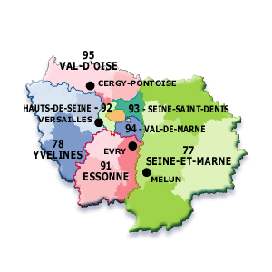 Carte Ile-de-France