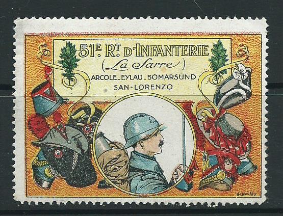 CDV MILITAIRE 38ème Régiment d'Infanterie en pose buste Réf A51 - eBay