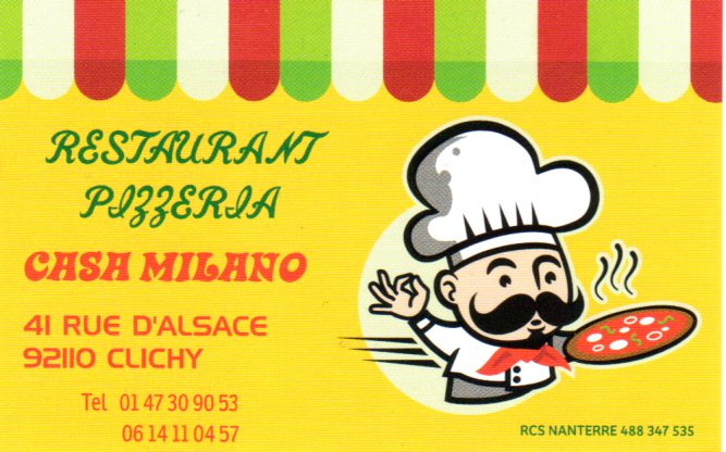 CASA MILANO CARTE DE VISITE